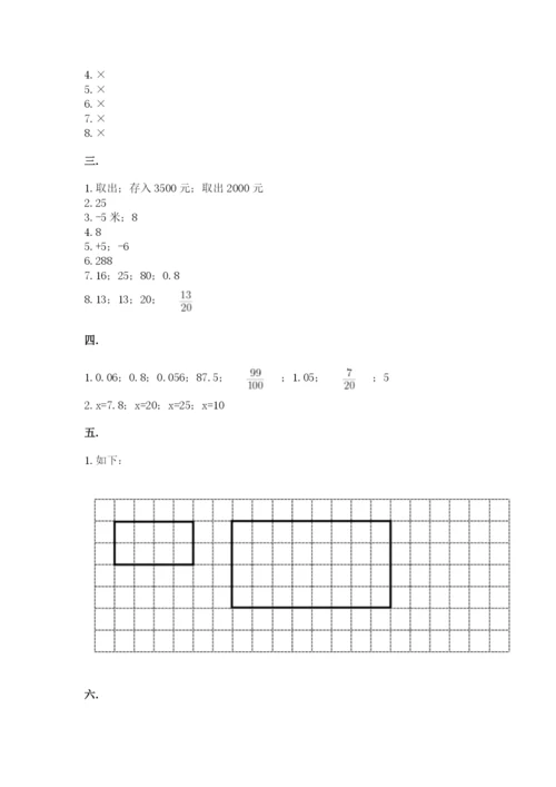 小升初数学综合模拟试卷及参考答案（综合题）.docx