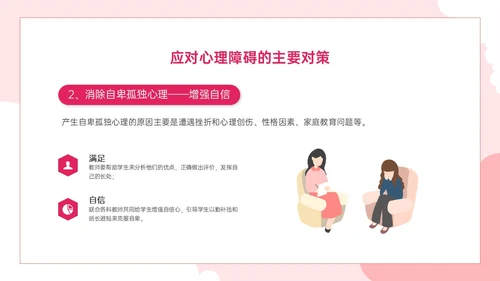 红色卡通关注心灵关爱生命主题班会PPT课件珍爱生命心理健康教育