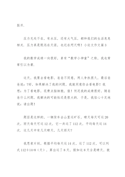 实用的小论文作文锦集九篇.docx