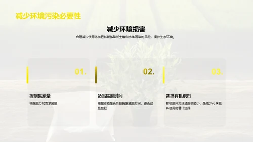 化学肥料的合理使用与环境保护