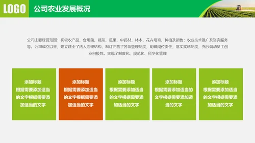 水果蔬菜农业招商农产品宣传通用PPT模板