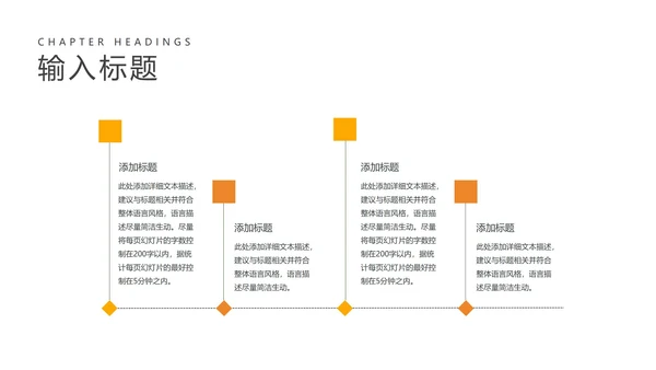 简约风橙色字母英语课堂教学PPT模板