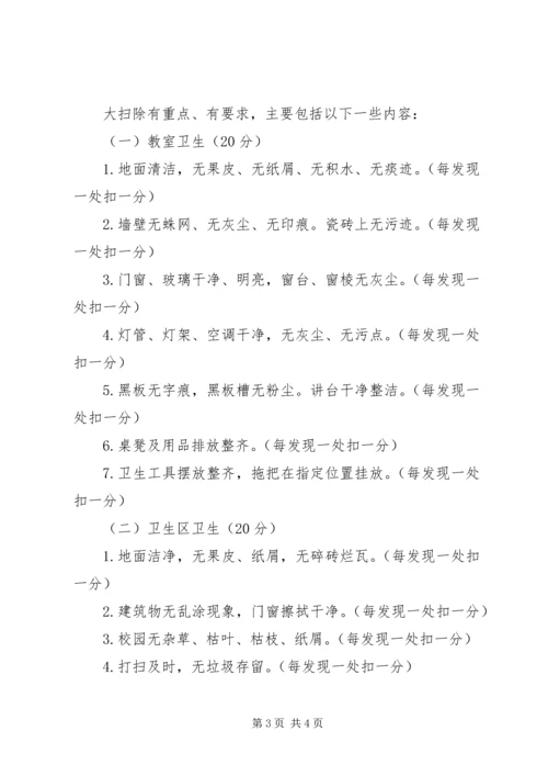 花圃中学卫生检查评比方案 (4).docx