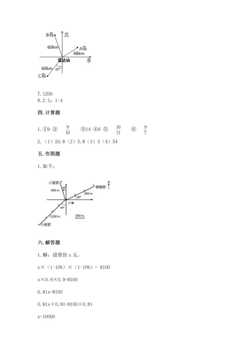 人教版六年级上册数学期末测试卷必考题.docx