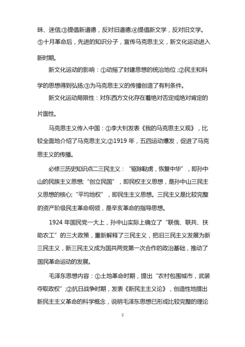 必修三历史知识框架结构总结图.docx