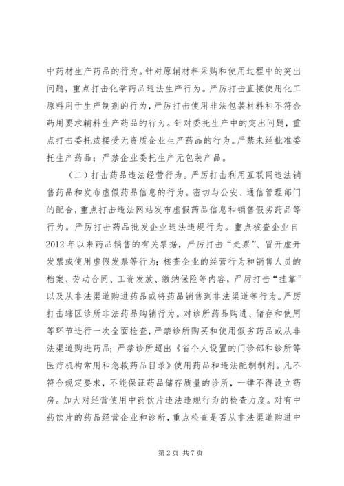 药品两打两建专项行动方案.docx