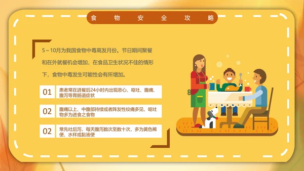一期去秋游旅行攻略PPT模板