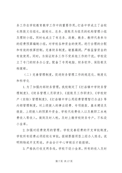 学校专项资金自查报告.docx