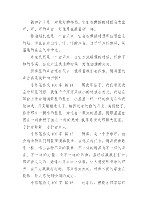 小练笔作文100字.docx