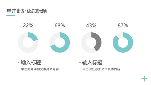 天蓝简约工作汇报总结PPT模板