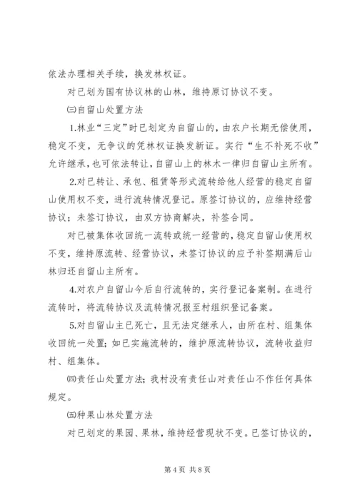 镇陈坑村林权制度改革实施方案.docx