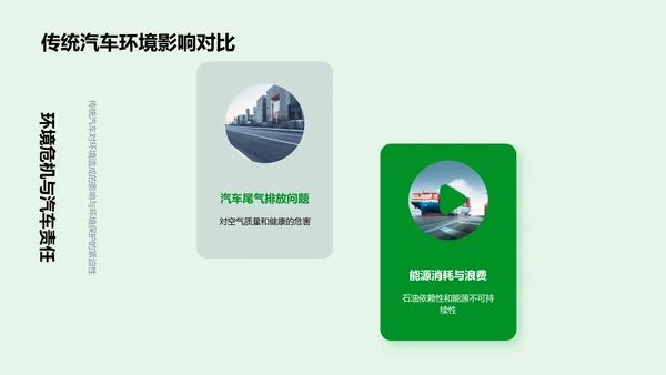 环保汽车产品介绍PPT模板