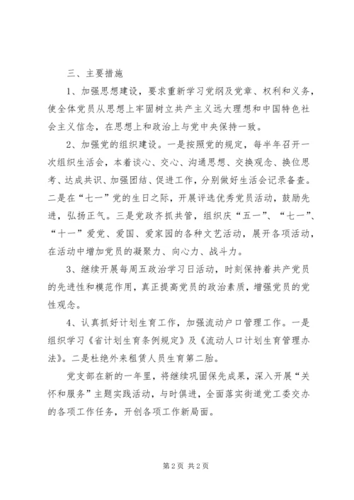 村党支部XX年党建工作计划 (3).docx