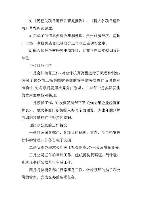 2019年度总公司述职工作总结范文