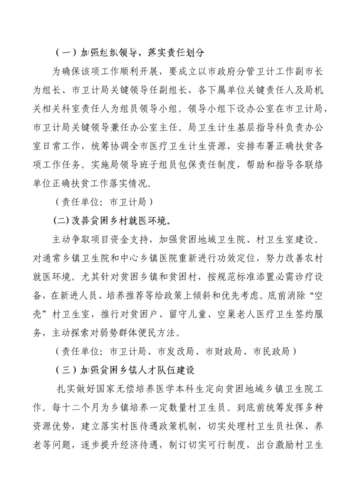 医疗精准扶贫实施专业方案.docx