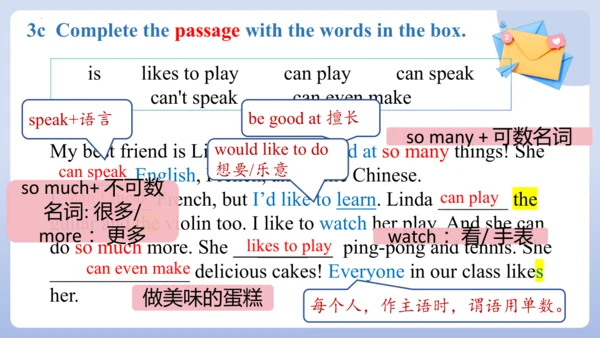人教版（2024）七年级英语上册Unit 5 Fun Clubs SectionA Grammar课