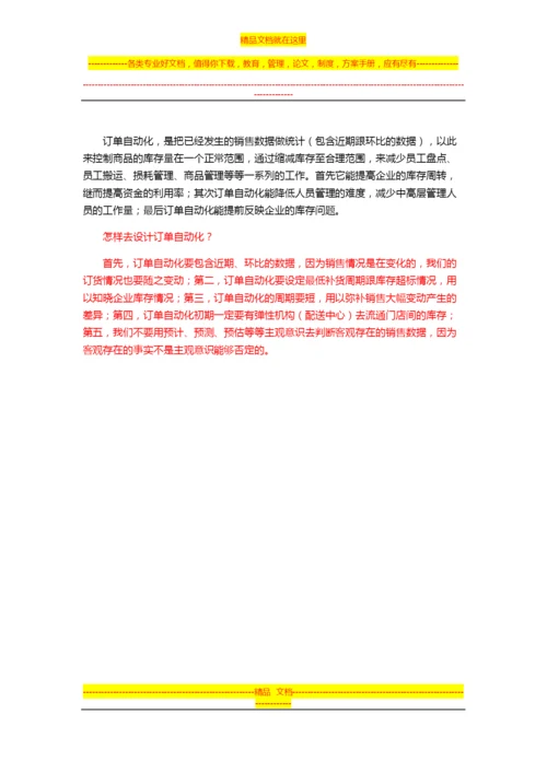 连锁超市经营管理(订单自动化).docx