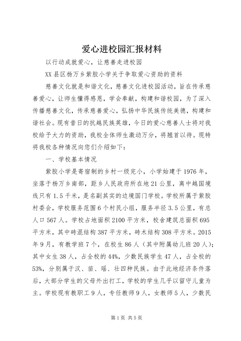 爱心进校园汇报材料 (3).docx