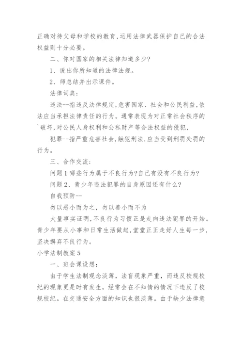 小学法制教案.docx