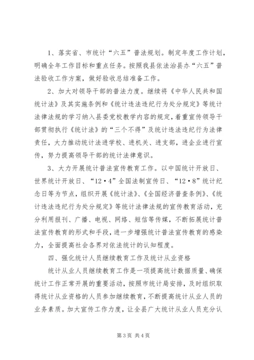 统计局法制年度工作计划.docx