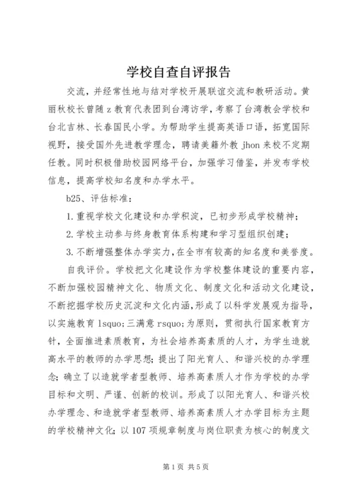 学校自查自评报告 (5).docx