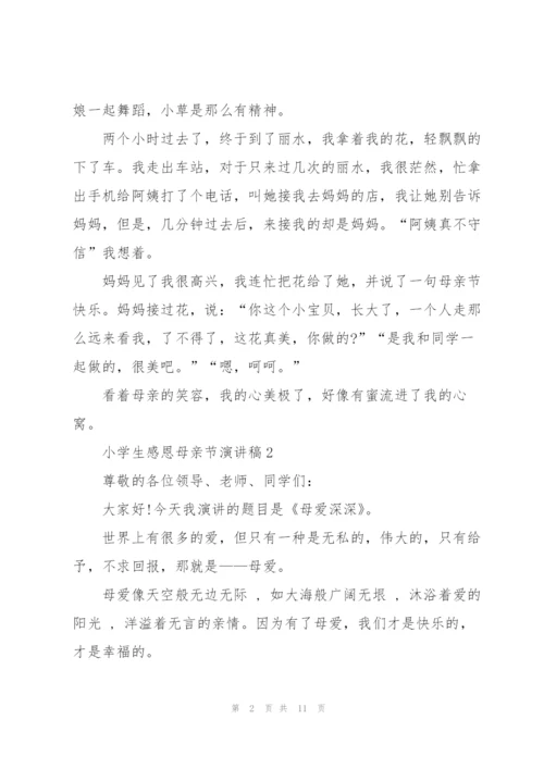 小学生感恩母亲节演讲稿5篇.docx