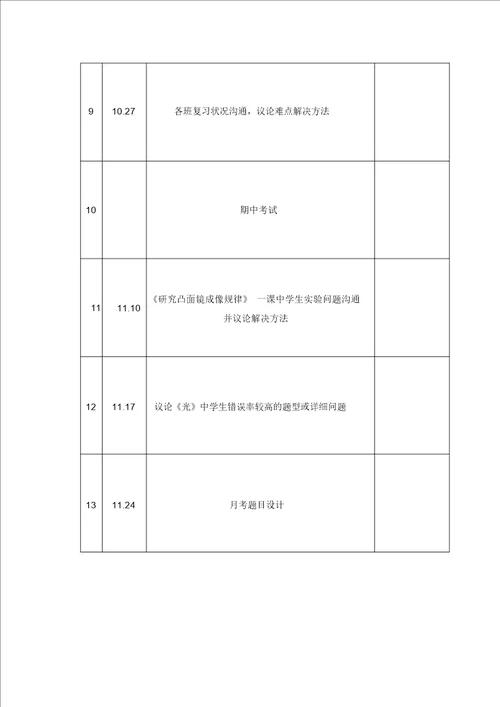 八年级物理备课组工作计划