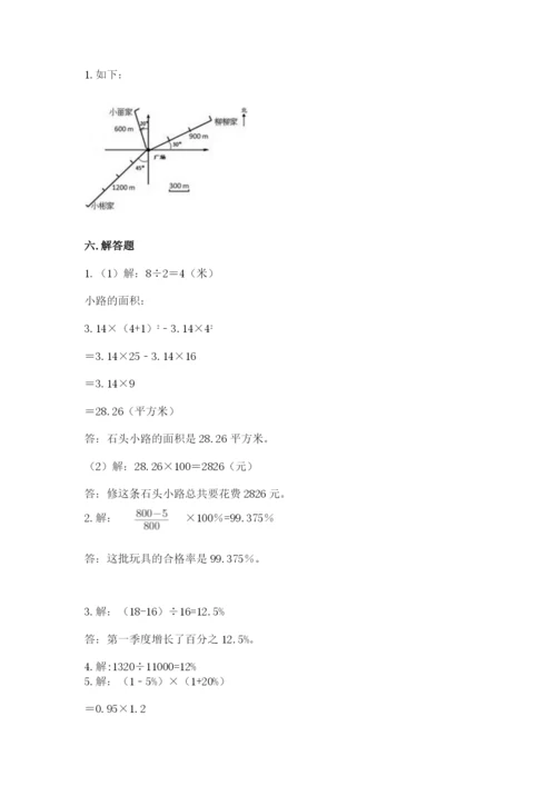 人教版六年级上册数学期末测试卷往年题考.docx