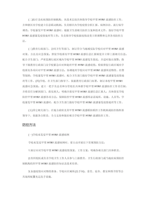 甲型流感工作专项方案.docx