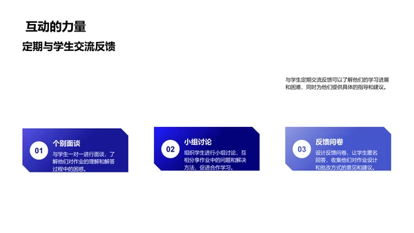 优化教学作业反馈PPT模板