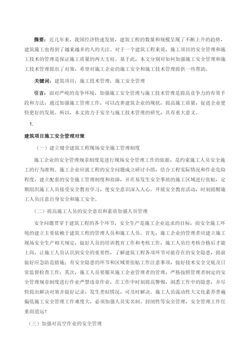 建设项目施工安全管理与施工技术对策分析.docx