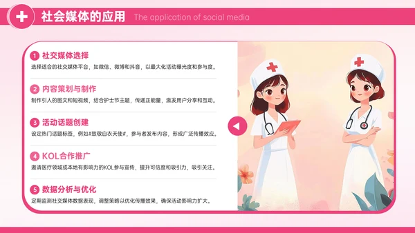 粉色护士节庆祝活动策划PPT模板