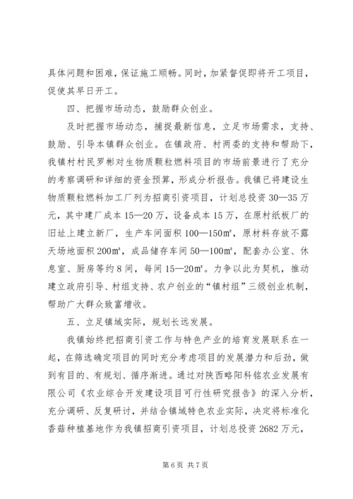 乡镇经贸局年度招商引资工作总结.docx