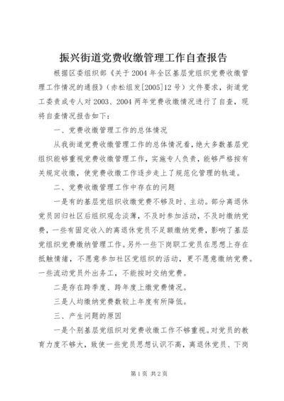 振兴街道党费收缴管理工作自查报告 (2).docx