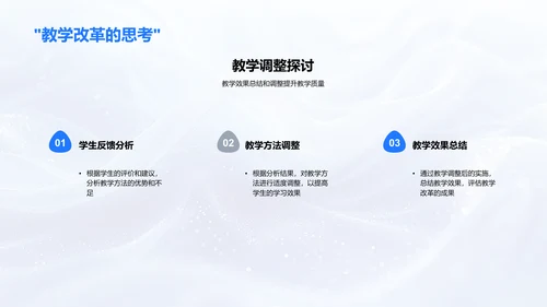 教学反馈季度总结PPT模板