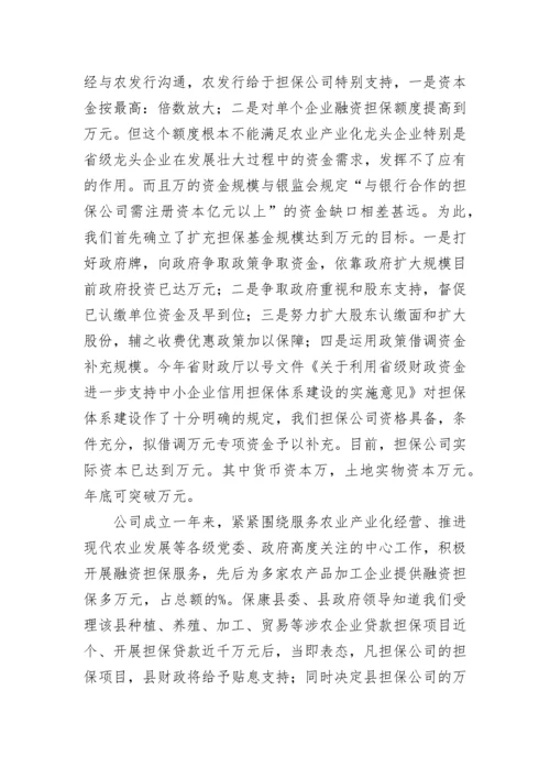 2023年融资担保公司年终总结(十篇).docx