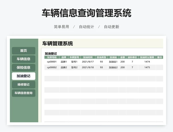 车辆信息查询管理系统