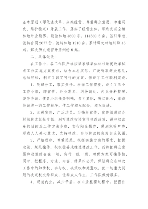 集体林权制度改革工作总结.docx