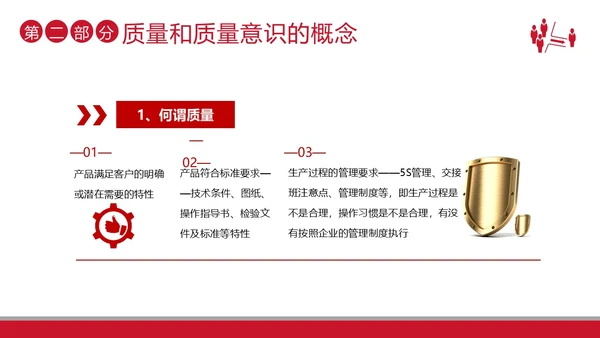 2023年质量意识品质培训提升员工质量意识商务培训PPT课件
