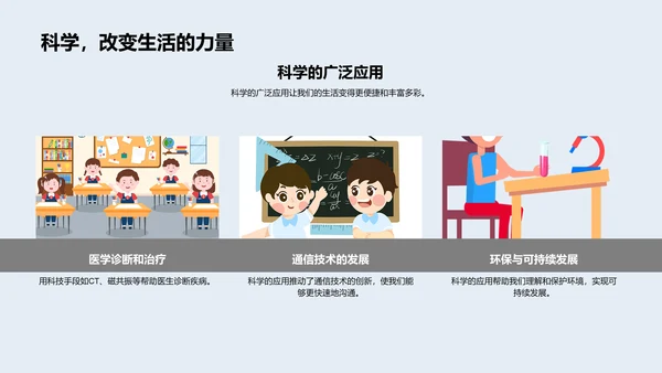 科学实验探秘PPT模板