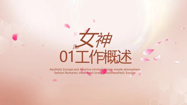 轻奢女神微整形医院介绍工作总结PPT