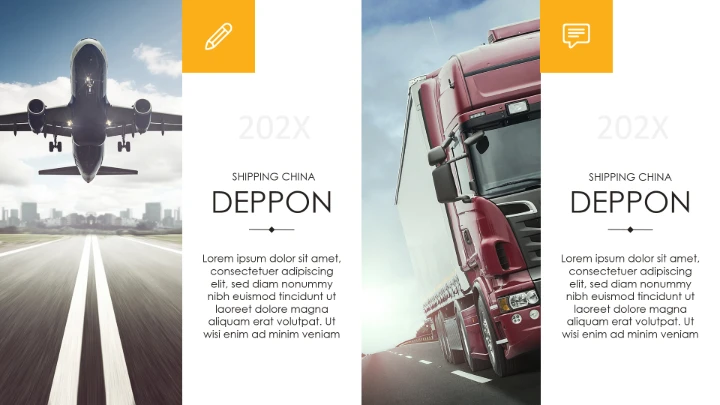 物流行业高端大气物流货运公司介绍通用PPT