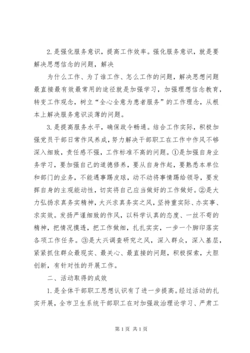 医院纪律作风整顿总结.docx
