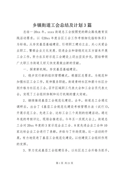 乡镇街道工会总结及计划3篇.docx