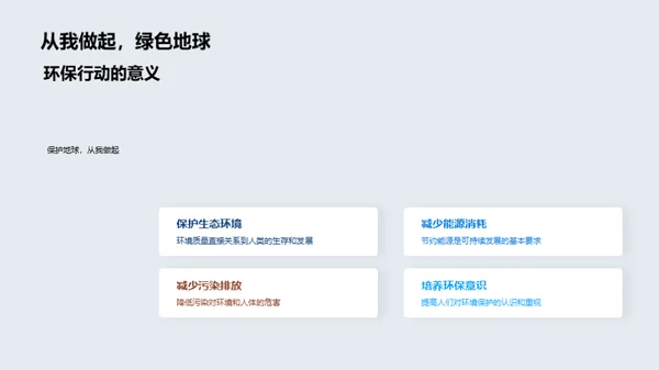 环保行动：从理念到实践
