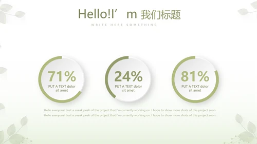 绿色清新春季护肤动态PPT