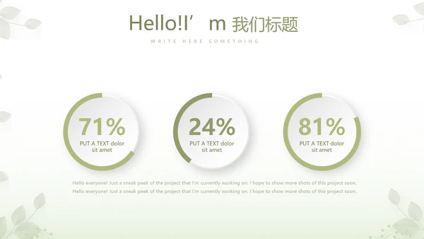 绿色清新春季护肤动态PPT