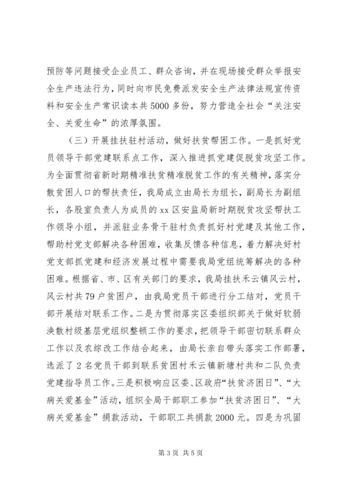 安全监管局某年开展“两新”组织党建工作总结.docx