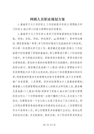 网销人员职业规划方案.docx