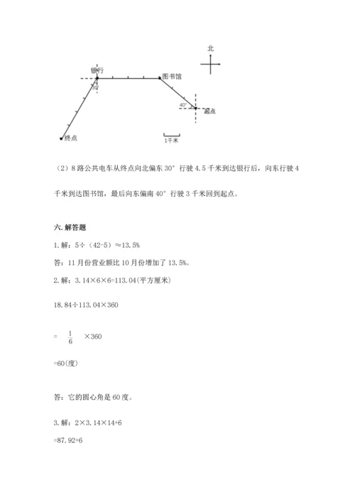 小学数学六年级上册期末考试卷及完整答案（网校专用）.docx